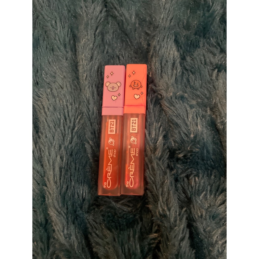 The Creme Shop BT21 Lip Oil Duo Koya Shooky K-Beauty Gloss Set New